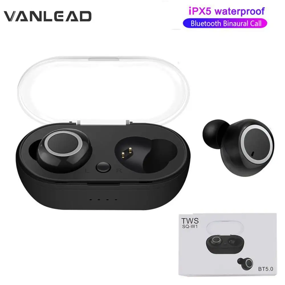 

Wireless Headset Bluetooth 5.0 HD Bass Portable 3D Stereo Game In-Ear Sports Earplugs Waterproof With Microphone Charging Box