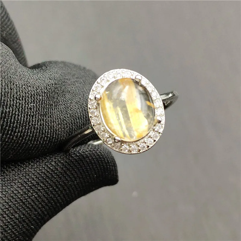 Natural Gold Rutilated Quartz Ring (8)