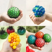 5cm Toys Antistress Face Reliever Grape Ball Autism Mood Squeeze Relief Healthy Toys Funny Geek Gadget for Men Halloween Jokes