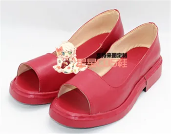 

NARUTO The Last Hyuga Hinata Red Cosplay Shoes Boots X002