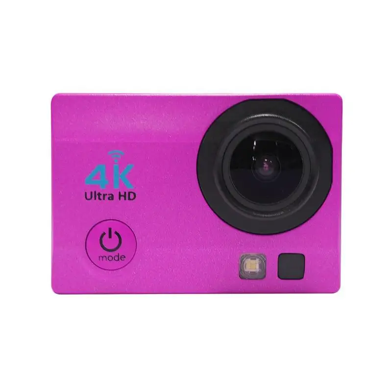 WiFi 1080 P 4 K Ультра HD Экшн-камера 2,0 дюймов 30 м Водонепроницаемая 140 градусов объектив Спортивная камера DVR DV видеокамера контроллер - Цвет: Розовый