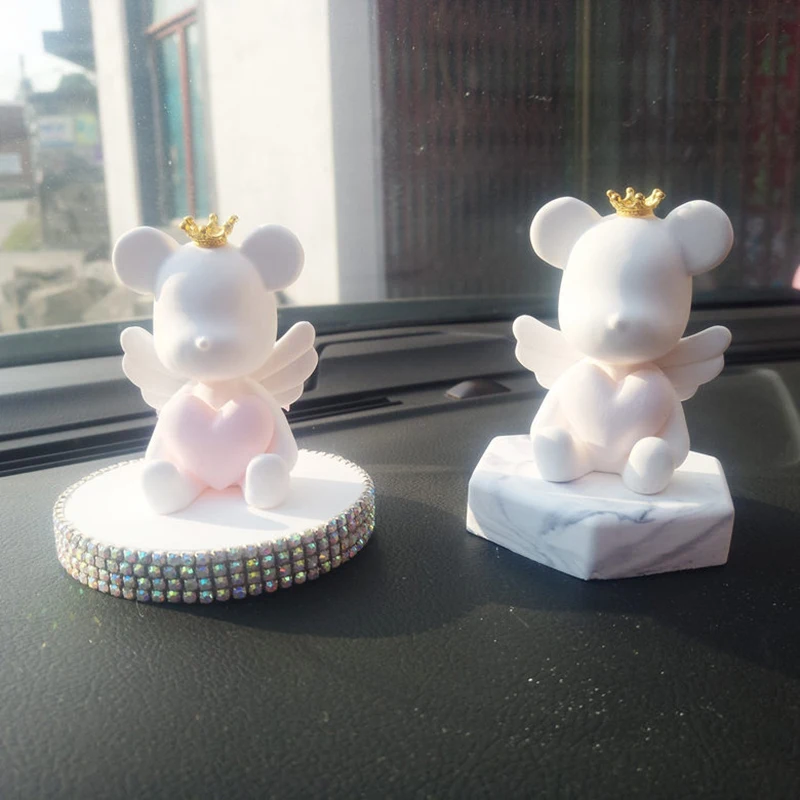Purificadores de ar do Carro Pingente de Cão da Saída de ar do Carro Remover o Odor Aromaterapia Pedra Iksnail Anjo Perfume Clipe Pendurado Desumidificação 6 Purificador de ar
