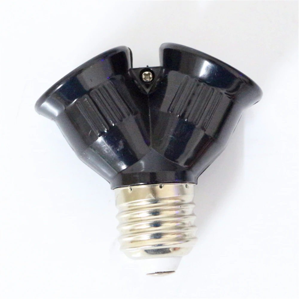 10 шт./лот E27 до 2 E27 основание светильника огнестойкий материал алкилбензолсульфонат Конвертор гнездо E27 для 2E27 светодиодный разделитель ламп для подключения адаптера