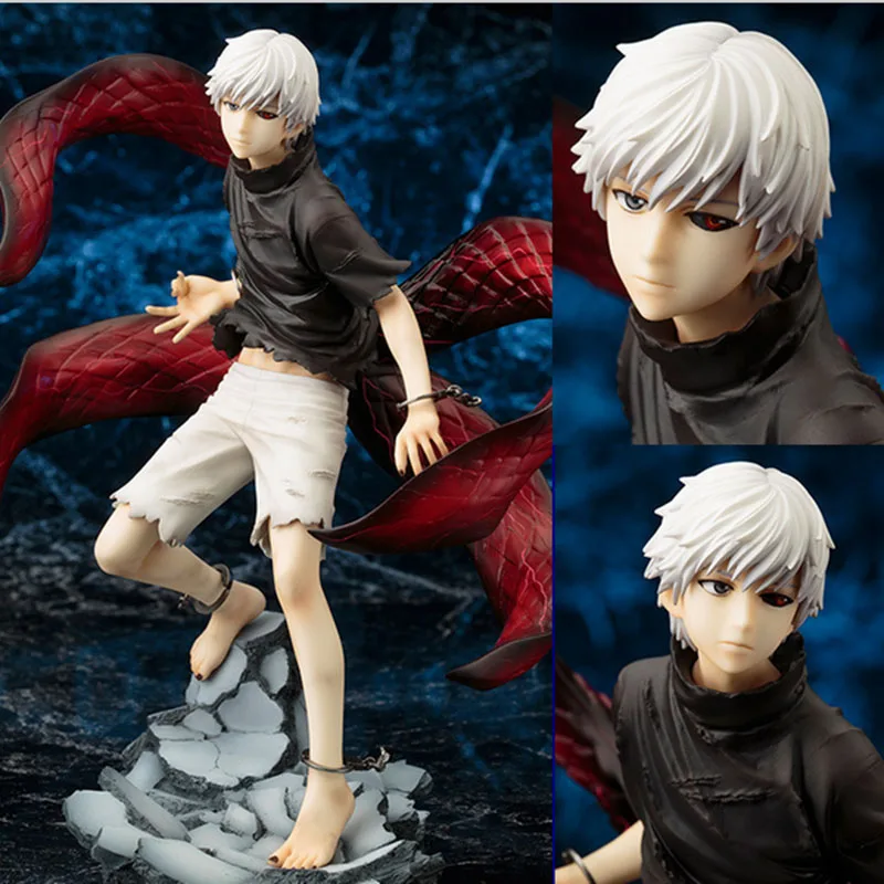 Токио вурдалак рисунок игрушки аниме маска Кен Kaneki меланизм Модель ПВХ фигурку игрушки 22 см