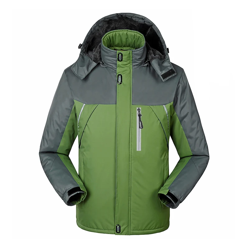 2018 Men's Winter Jackets Mens Thicken Patchwork Outwear Coats Male Hooded Parkas Thermal Warm Plus Size5XL Brand Clothing WA192