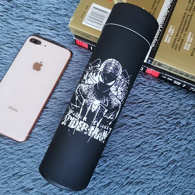 Cheap OUSSIRRO Iron Man Avenger Super Hero Stainless Steel Thermos Cup Originality Portable Water Bottle