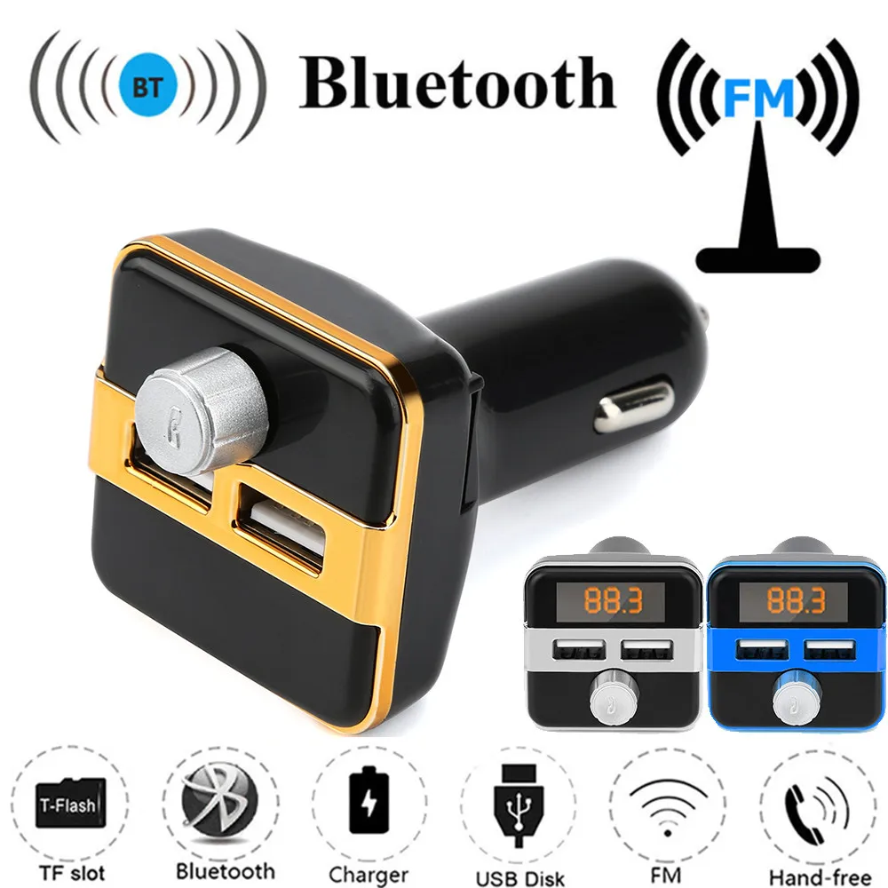 Франшиза Многофункциональный Bluetooth FM lcd передатчик беспроводной MP3 TF радио адаптер USB зарядное устройство автомобильный комплект Usb к Mp3 адаптер