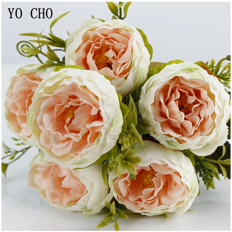 Artificial peony bouquet (2)