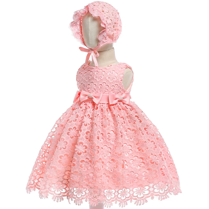 

Flower Lace baby girl dress For girl summer Wedding Birthday clothes Children's Girls First Communion Dresses Kids Party baptism