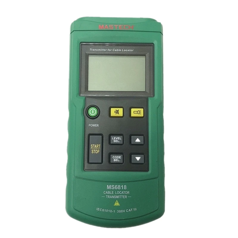 Mastech Ms6818 Портативный Профессиональный провод кабель трекер локатор для нахождения подземных труб детектор Тестер Линия трекер напряжение 12~ 400 В