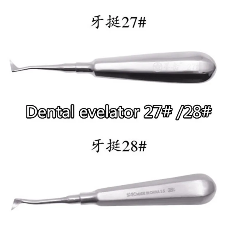 2pcs x 27 28 dental elevators for teeth whitening curved ROOT