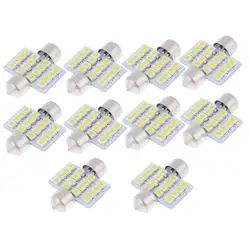 31 мм Blanco SMD 16-светодиодный гирлянда Lampara Bombilla DE3175 DE3022 10 PIEZAS