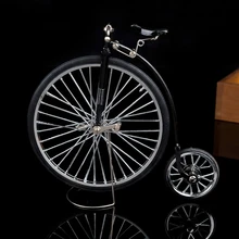 Ретро-колесо, модель велосипеда, игрушка, имитация металла, классический автомобиль