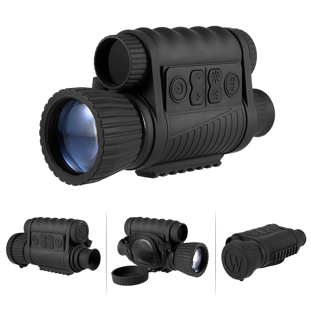 6X50 цифровой Монокуляр ночного видения с зумом фото видео камера TFT ЖК-дисплей 720P видео 350 м расстояние ночного наблюдения