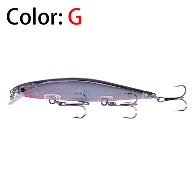 Proleurre Fishing Lures 11cm 13.8g Sinking Minnow Wobblers Plastic Artificial Baits With Hook for Bass Pike Carp Swimbait Tackle G