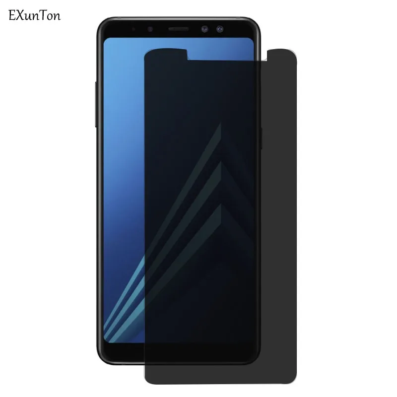 

EXUNTON Premium Privacy Tempered Glass For Samsung Galaxy A6 A8 2016 2018 A6 Plus A8 Plus Anti Spy Screen Protector A6+ A8+ Film