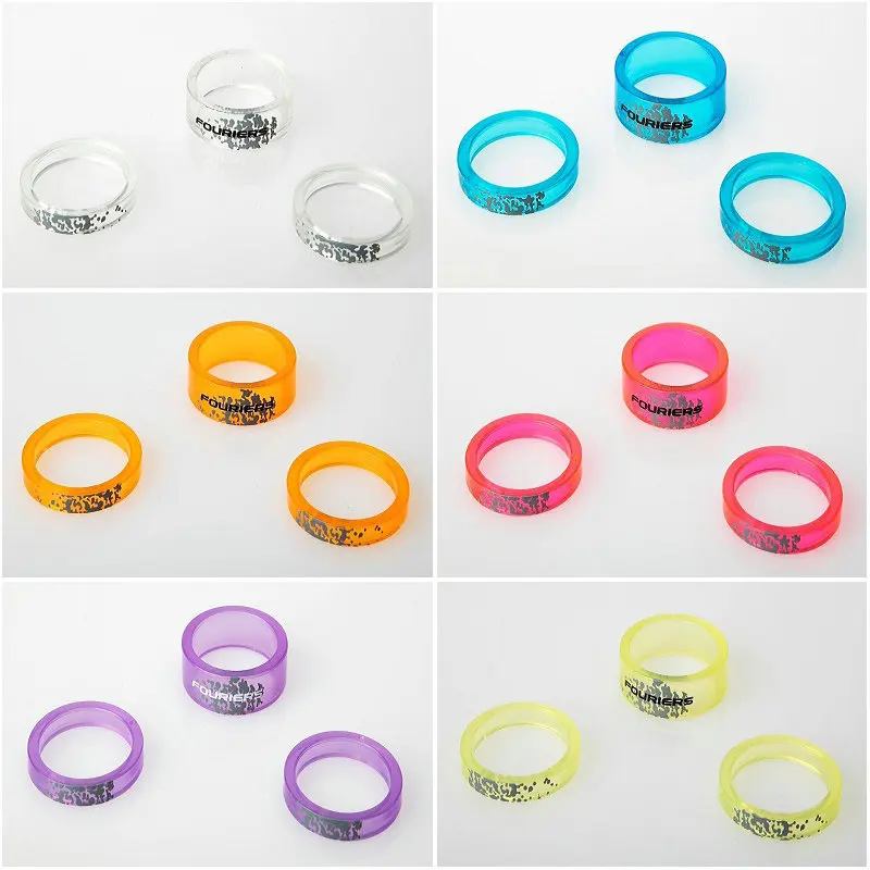 

3PC/SET Handset Light Transparent Nylon Stem Spacer 1-1/8" 5,5,10 FOURIERS