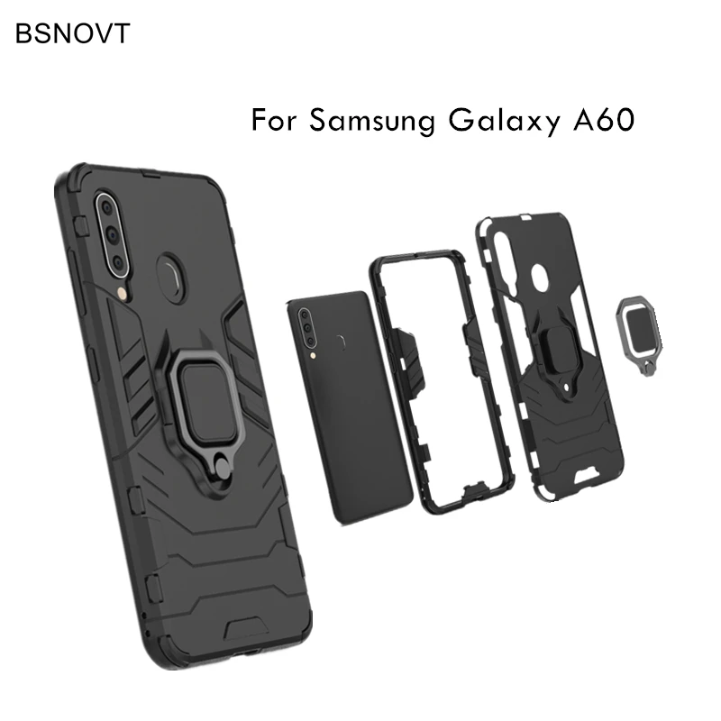 For Phone Case Samsung Galaxy A60 ProShockproof Cover Finger Ring Magnetic Holder Soft TPU Case For Samsung A60 Funda SM-A606F For Phone Case Samsung Galaxy A60 ProShockproof Cover Finger Ring Magnetic Holder Soft TPU Case For Samsung A60 Funda SM-A606F
