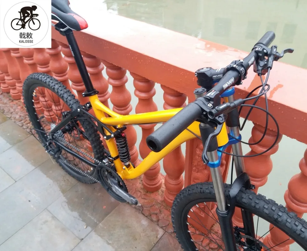Cheap Kalosse Soft-tail   Full suspension  bike  M370   26er  27 speed  Adults  bikes  17 inch   AM/XC  mountain  bicycle 2