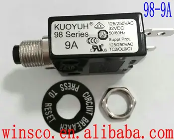 

10PCS/LOT 98-9A 100% KUOYUH CIRCUIT BREAKER 98 SERIES 9A