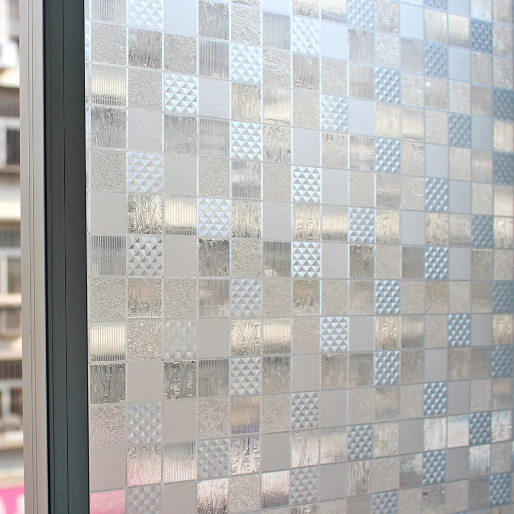 90cm*200cm top quality privacy pvc translucent privacy decorative glass film window stickersin