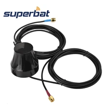 Комбинированная антенна Superbat gps 4G LTE для транспортного средства, грузовика, RV, Резьбовое крепление через отверстие для gps навигации, головное устройство, автомобильная телематика, мобильный