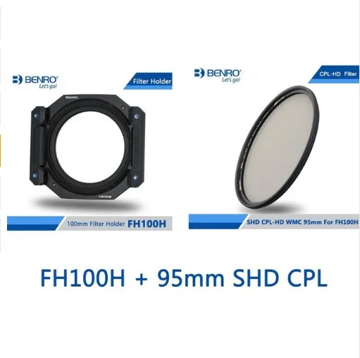 Benro FH100 100 мм Система де filtro КУАДРАДО ND/GND/CPL поддержка де filtro КУАДРАДО фильтр круговой - Цвет: FH100H 95mm SHD CPL