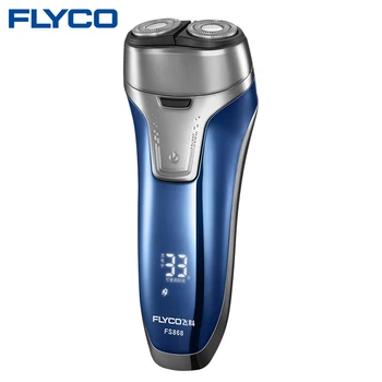 

Flyco NEW Professional Voltage(100-240V) Electric Razor 2 independent floating heads Full Body washable Electric shaver FS868