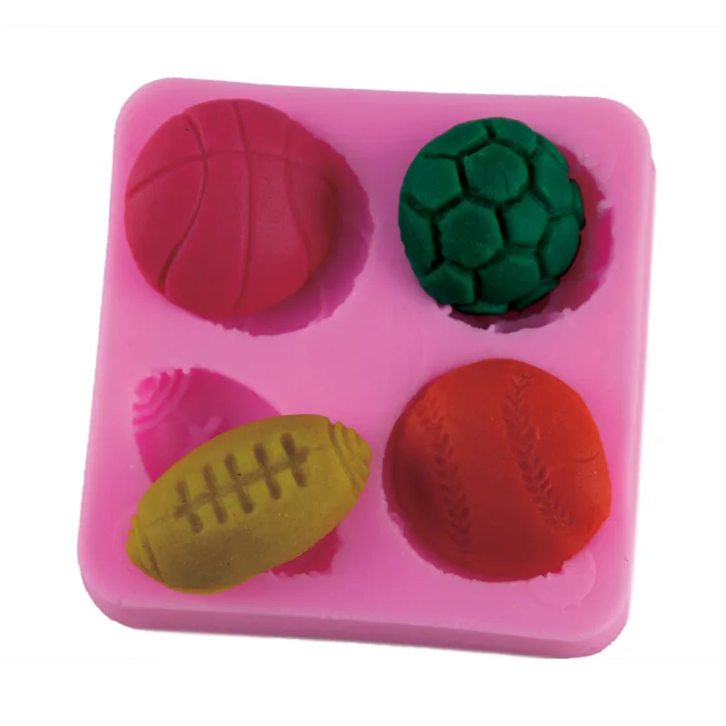 M511 20PCS Football Rugby Tool Silicone Mold Chocolate Candy Silicone