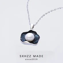 Женское Ожерелье из стерлингового серебра 925 пробы SXHZZ кулон