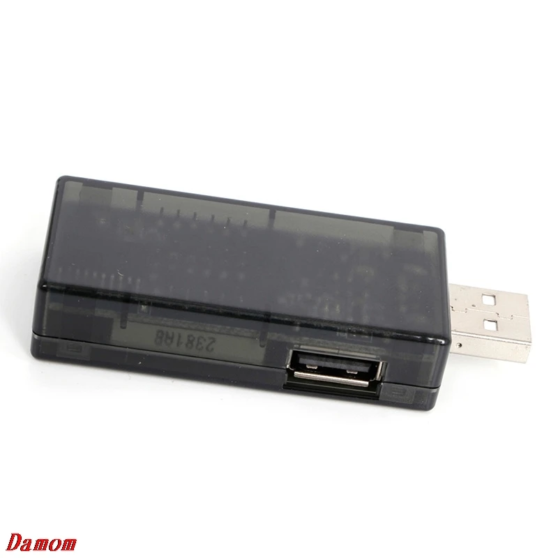 OOTDTY USB Current Voltage Tester USB Voltmeter Ammeter Detector Double Row Shows