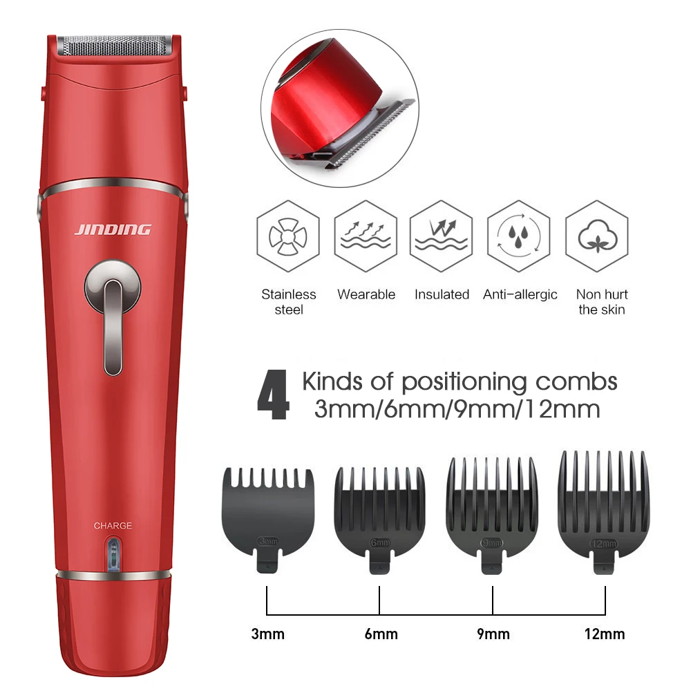 110-240V 5-in-1 USB Waterproof Electric Shaver Hair Clipper
