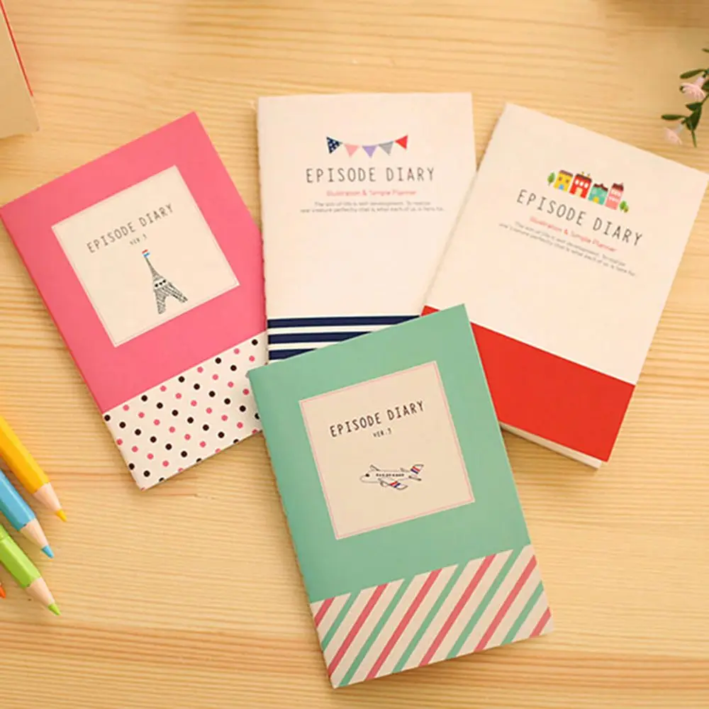 

1PCS Cartoon Cute Student Little Notepad Memo Paper Journal Diary Notebook Stationery planner diary notebook School Suppliers