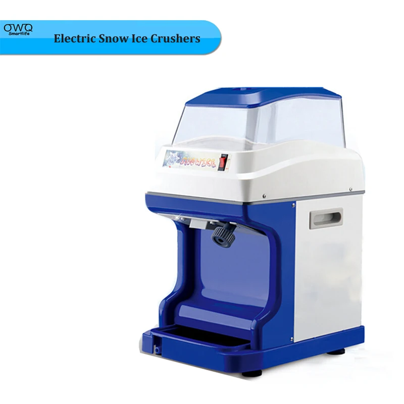 

1PC 220V 300W Commercial Electric Snow Ice Crushers Ice Planer with Dust Cover Digital Control Automatic Ice Shavers 200kg/h