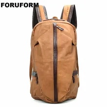 Мужской рюкзак из натуральной воловьей кожи, модный винтажный рюкзак для подростков, 15,6 дюймов, рюкзак большой емкости, сумка для путешествий, LI-1369