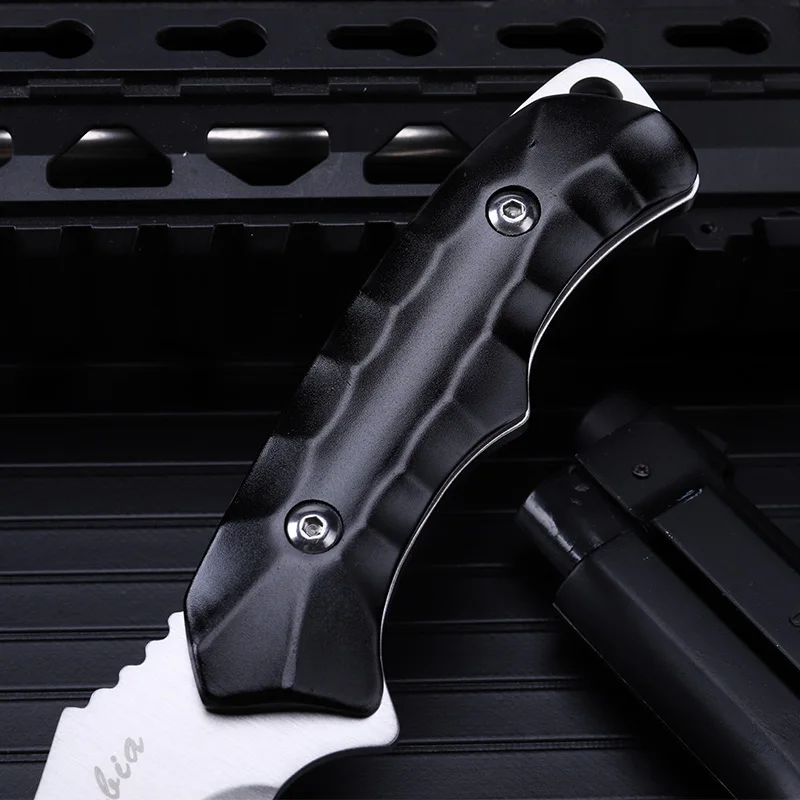 Outdoor self-defense field high hardness saber wilderness survival fruit knife small tool of folding knife AS straight Outdoor self-defense field high hardness saber wilderness survival fruit knife small tool of folding knife AS straight