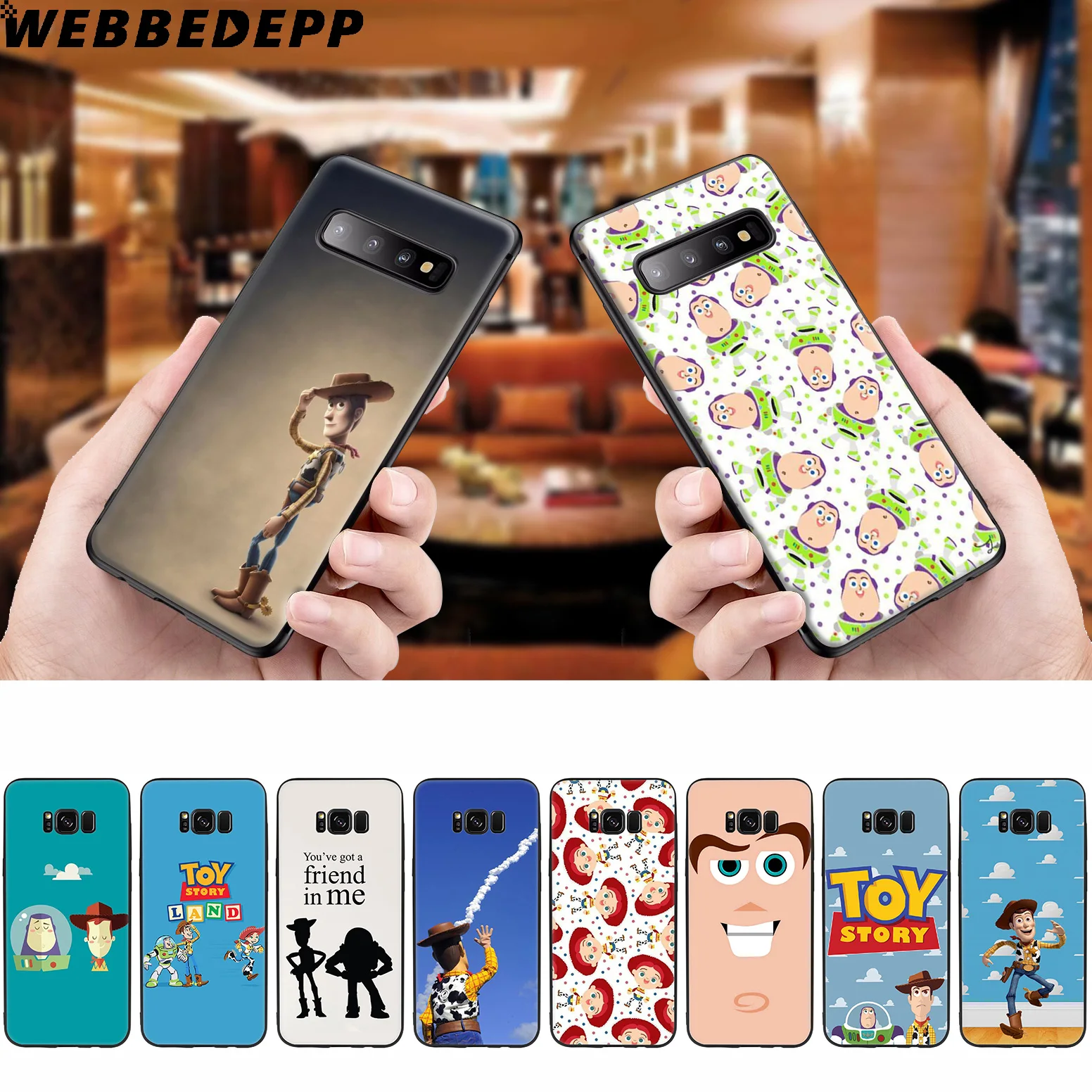 

WEBBEDEPP Toy Story Soft Case for Samsung Galaxy S10 S10e S9 S8 Plus S7 S6 Edge S9 Plus & J6 2018 Note 10 Plus 9 8