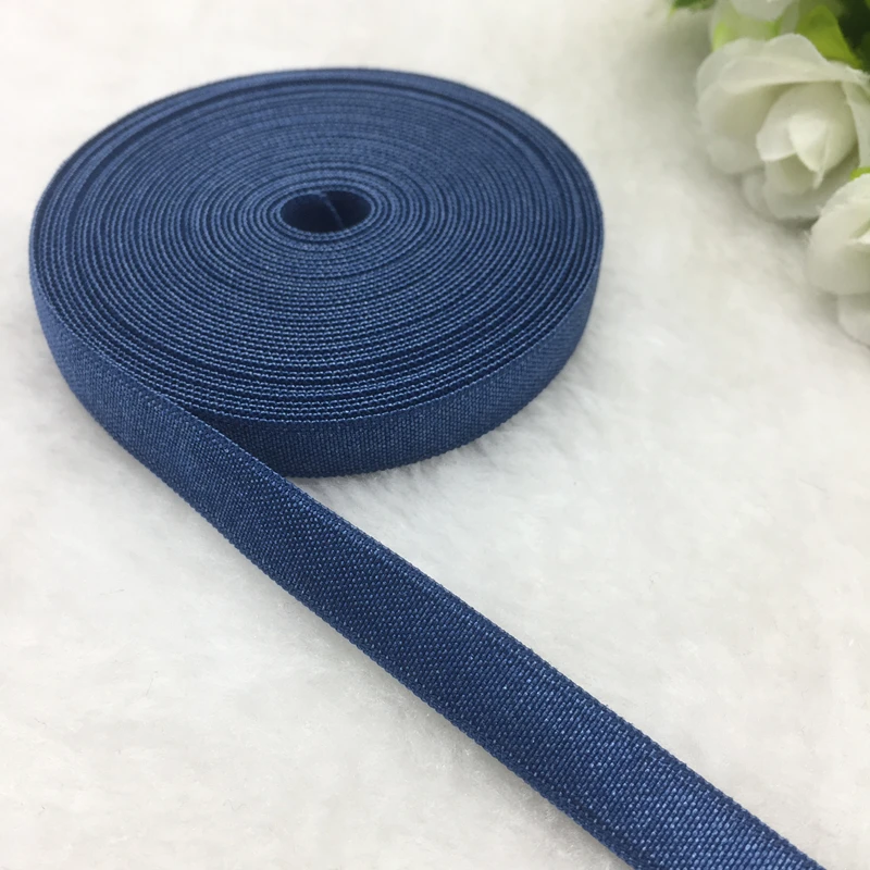 5 yds 3/8 &quotтемно синяя лента из спандекса многоразовая Складная эластичная для