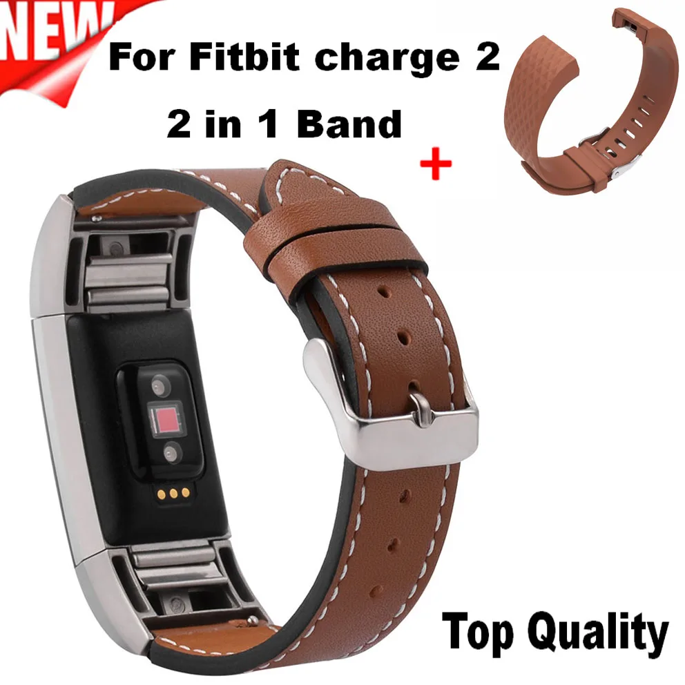 Fit Bit In Luxury Genuine Leather Band For Fitbit Charge