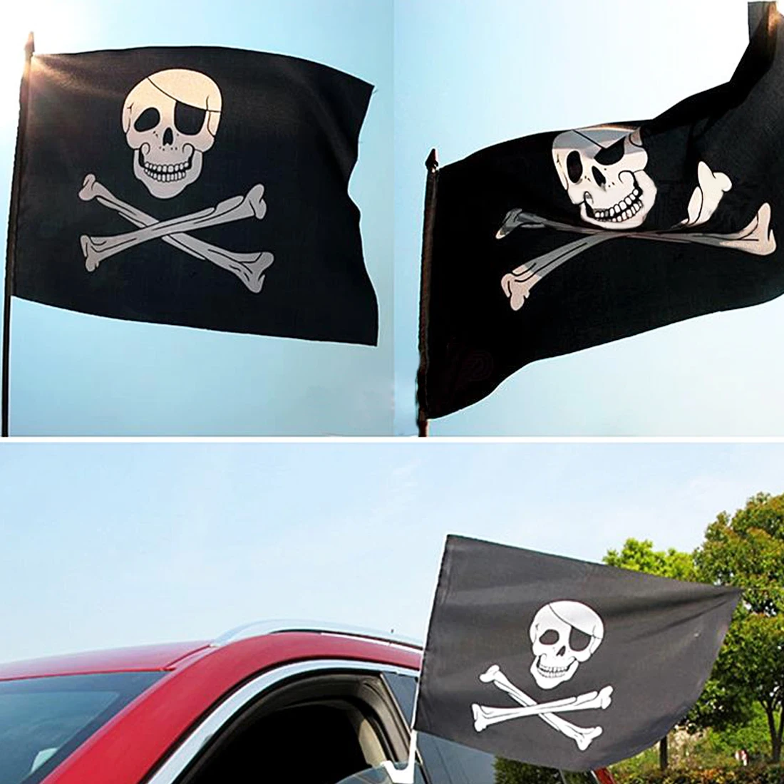 Compare Prices On Skull Pirate Flag Online Shoppingbuy Low Price throughout Skull And Crossbones Home Decor