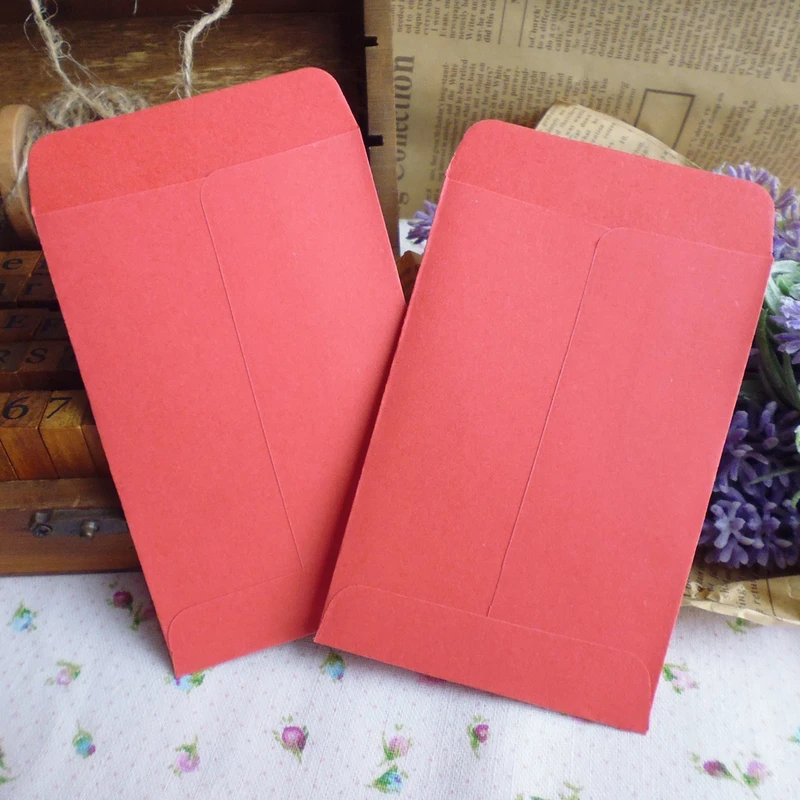 Icraft® 200pcs Mini Size 7x10cm 8 Candy colors Envelopes Paper Gift bag 