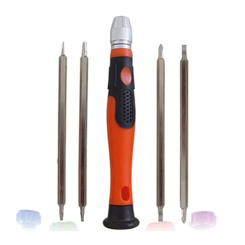 

8-In-1 Multi-Function Clock Screwdriver Mobile Phone Computer Household Appliance Repair Cross Word Chrome-Plated Steel Batch
