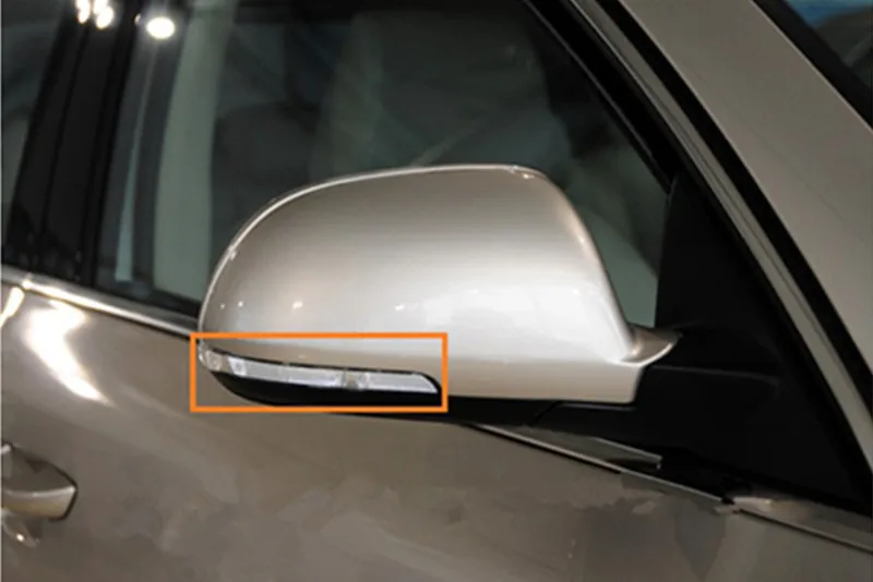 Cafoucs, Автомобильное зеркало заднего вида, светодиодный светильник с боковым поворотником, боковое крыло, ретранслятор, индикаторная лампа для Skoda Octavia SUPERB 2009-2013 - Испускаемый цвет: Right side  RH