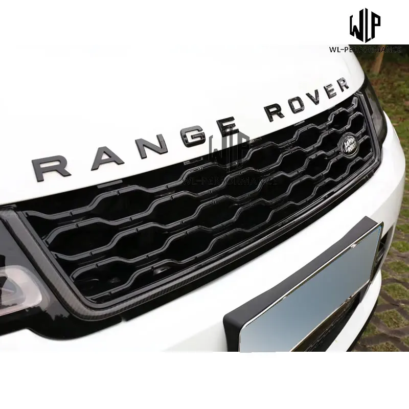 FRP Неокрашенный+ комплект из углеродного волокна передний бампер решетка заднего бампера комплект для Range Rover Sport update SVR kit-UP
