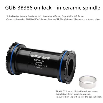 

GUB MTB Road bicycle Bottom Brackets Axle for 24mm Crank Axle