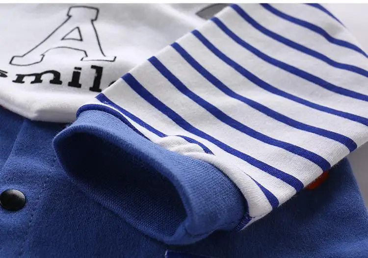 New Born Baby Clothes Boy Spring Autumn Long Sleeved Cotton Soft Rompers Infant Baby Cartoon Cute Jumpsuit 3M-12M Pajamas Outfit