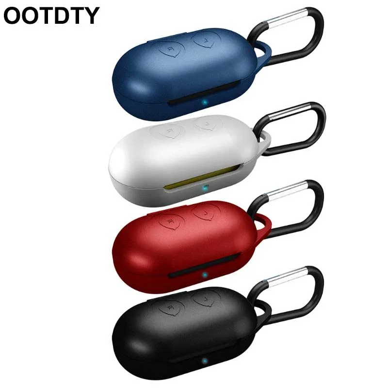 

Clamshell Opening Anti-shock Flexible Silicone Comprehensive Protective Case Full Cover for Samsung Galaxy Buds Sports Bluetooth