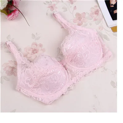 SVOKOR Women Bras Fashion Casual Sexy V-neck Solid Color Chest Pad Lace Sling Nylon Breathable Elasticity Comfortable Women Bras plunge bra Bras