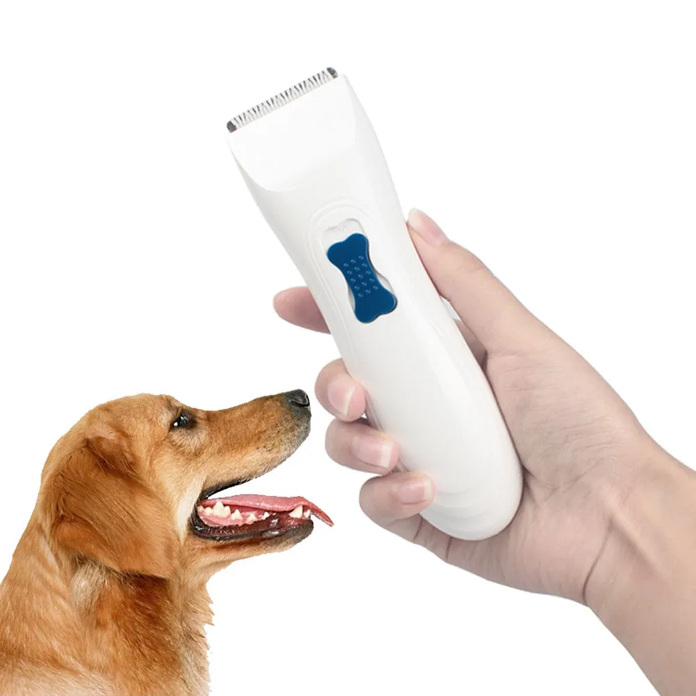 1 шт. Professional Pet электрическая машинка для стрижки бритва Собака Волосы Триммер перезаряжаемая собака кусачки для стрижки инструменты With1 лезвие вырезать заголовок