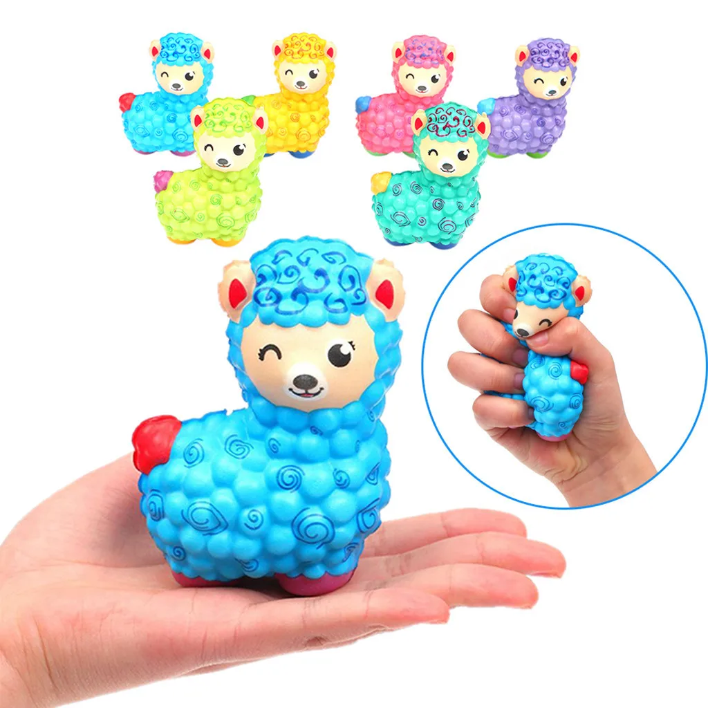 6 шт./компл. мини из шерсти альпаки Squishies кукла красочный медленно поднимающийся животных Squeeze Ароматические антистресс изысканный подарок для ребенка